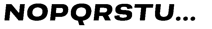 Berna Expanded Extra Bold Italic Font UPPERCASE