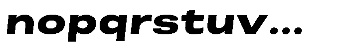 Berna Expanded Extra Bold Italic Font LOWERCASE