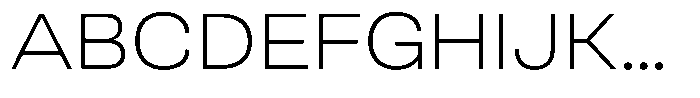 Berna Expanded Extra Light Font UPPERCASE