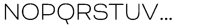 Berna Expanded Extra Light Font UPPERCASE