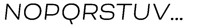 Berna Expanded Light Italic Font UPPERCASE