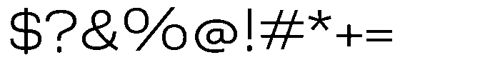 Berna Expanded Light Font OTHER CHARS