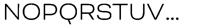 Berna Expanded Light Font UPPERCASE