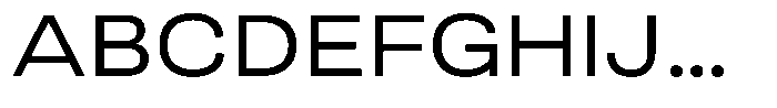 Berna Expanded Regular Font UPPERCASE