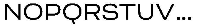 Berna Expanded Regular Font UPPERCASE