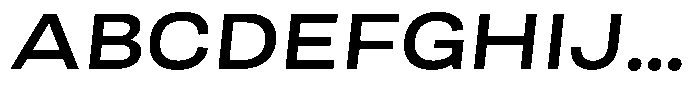 Berna Expanded Semi Bold Italic Font UPPERCASE