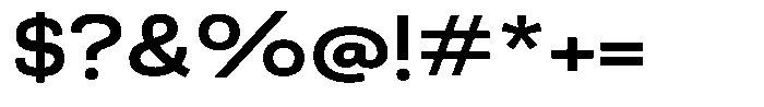 Berna Expanded Semi Bold Font OTHER CHARS