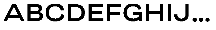 Berna Expanded Semi Bold Font UPPERCASE