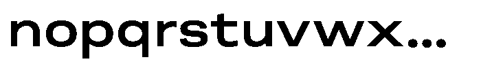 Berna Expanded Semi Bold Font LOWERCASE