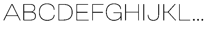 Berna Expanded Thin Font UPPERCASE