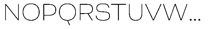 Berna Expanded Thin Font UPPERCASE