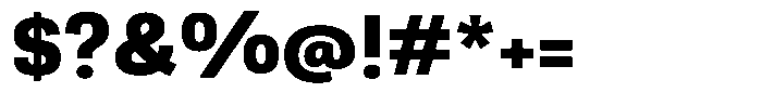 Berna Extra Bold Font OTHER CHARS