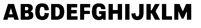 Berna Extra Bold Font UPPERCASE