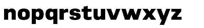 Berna Extra Bold Font LOWERCASE