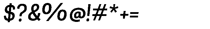 Berna Italic Font OTHER CHARS