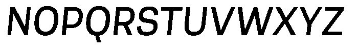 Berna Italic Font UPPERCASE