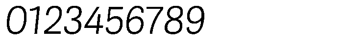 Berna Light Italic Font OTHER CHARS