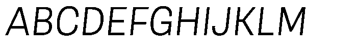 Berna Light Italic Font UPPERCASE