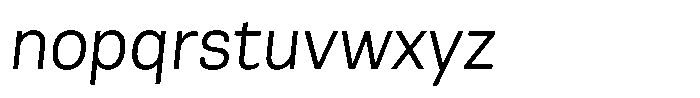 Berna Light Italic Font LOWERCASE