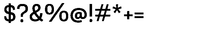 Berna Regular Font OTHER CHARS