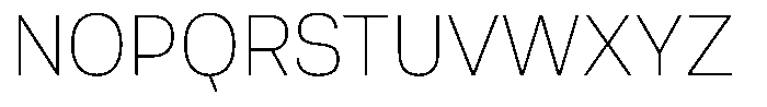 Berna Thin Font UPPERCASE