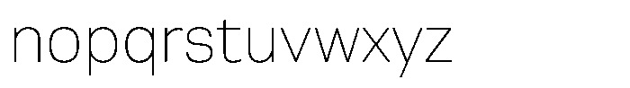 Berna Thin Font LOWERCASE