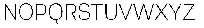 Berna Ultra Light Font UPPERCASE