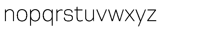 Berna Ultra Light Font LOWERCASE