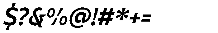 Bernadete Bold Italic Font OTHER CHARS