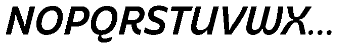 Bernadete Bold Italic Font UPPERCASE