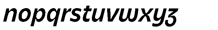 Bernadete Bold Italic Font LOWERCASE