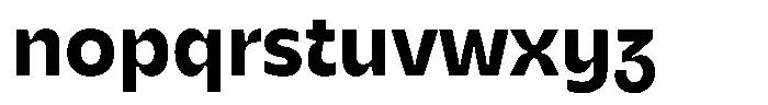 Bernadete Extra Bold Font LOWERCASE