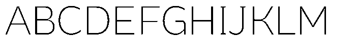 Bernadete Extra Light Font UPPERCASE