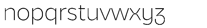 Bernadete Extra Light Font LOWERCASE