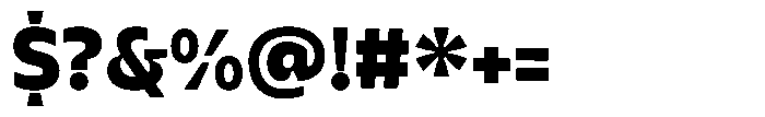 Bernadete Heavy Font OTHER CHARS
