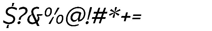 Bernadete Italic Font OTHER CHARS
