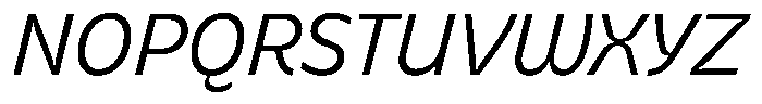 Bernadete Italic Font UPPERCASE