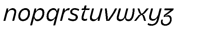 Bernadete Italic Font LOWERCASE
