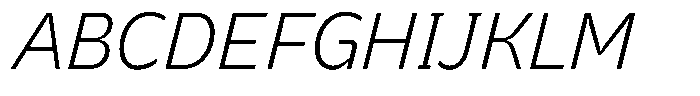 Bernadete Light Italic Font UPPERCASE