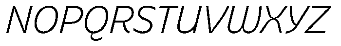 Bernadete Light Italic Font UPPERCASE