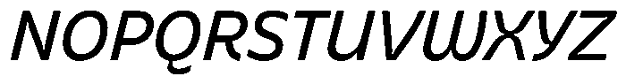 Bernadete Semi Bold Italic Font UPPERCASE