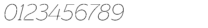 Bernadete Thin Italic Font OTHER CHARS