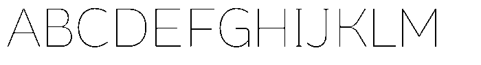 Bernadete Thin Font UPPERCASE