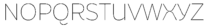 Bernadete Thin Font UPPERCASE