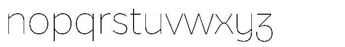 Bernadete Thin Font LOWERCASE