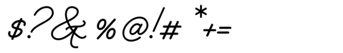 Bernadyans Script Pro Font OTHER CHARS