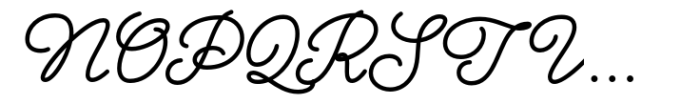 Bernadyans Script Pro Font UPPERCASE