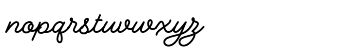 Bernadyans Script Pro Font LOWERCASE