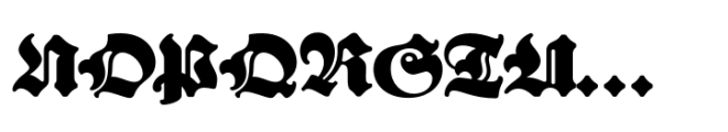 Bernard Fraktur Rounded Font UPPERCASE