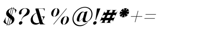 Berneray Serif Bold Italic Font OTHER CHARS